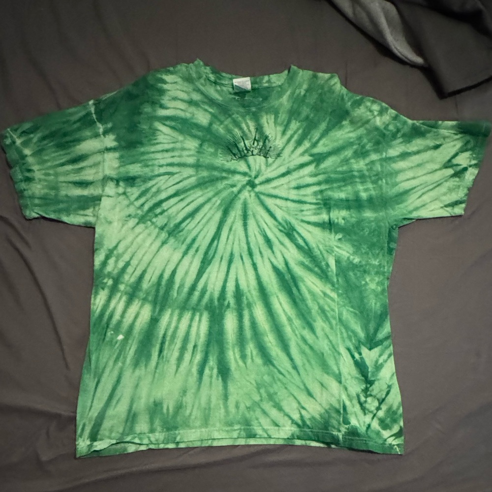 Vintage Green Tie Dye Blue Grass Violin Shirt